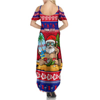 Custom Guam Christmas Family Matching Summer Maxi Dress and Hawaiian Shirt Guaman Santas Felis Pasgua LT14 - Polynesian Pride