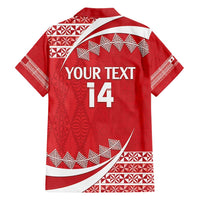 Custom Mate Maa Tonga Family Matching Short Sleeve Bodycon Dress and Hawaiian Shirt 2024 Go Champions LT14 - Polynesian Pride
