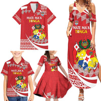 Custom Mate Maa Tonga Family Matching Summer Maxi Dress and Hawaiian Shirt 2024 Go Champions LT14 - Polynesian Pride