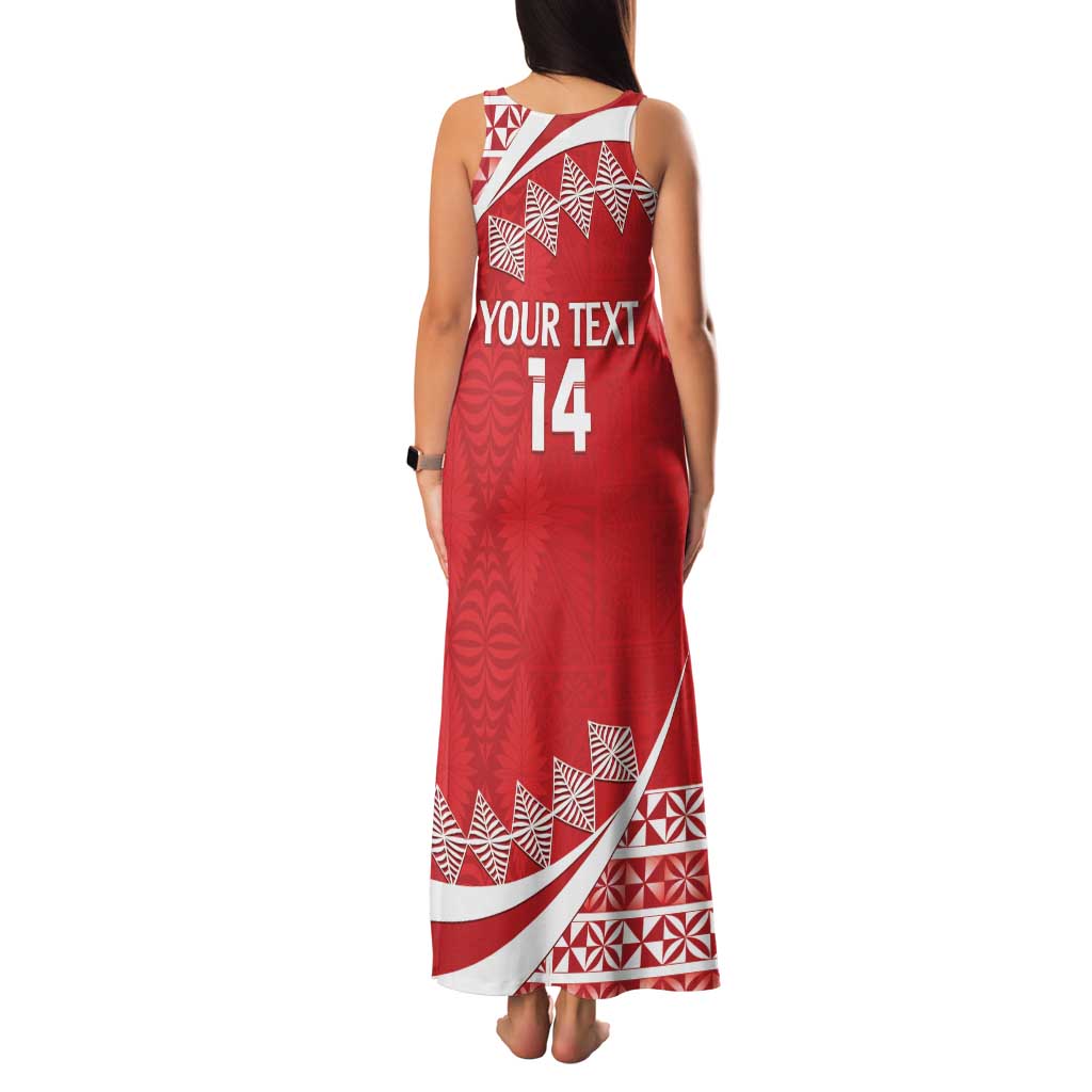 Custom Mate Maa Tonga Family Matching Tank Maxi Dress and Hawaiian Shirt 2024 Go Champions LT14 - Polynesian Pride
