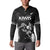 Aotearoa Rugby Custom Button Sweatshirt Maori Kiwi - Mascot Style