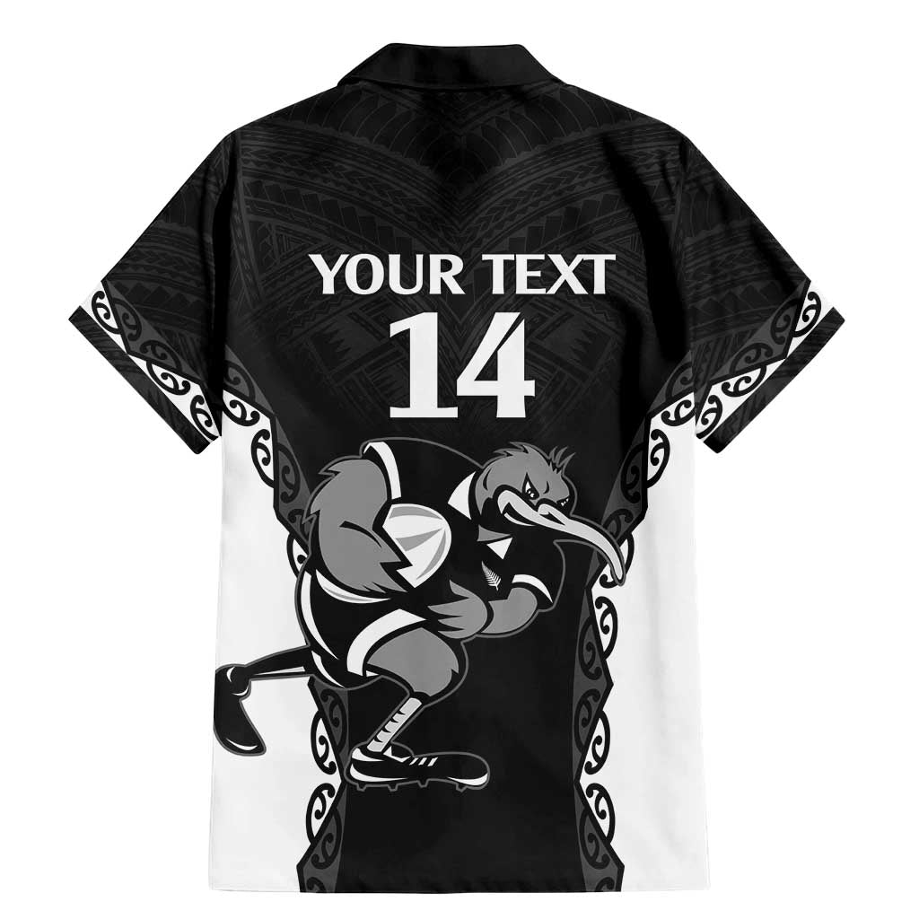 Aotearoa Rugby Custom Family Matching Mermaid Dress and Hawaiian Shirt Maori Kiwi - Mascot Style LT14 - Polynesian Pride