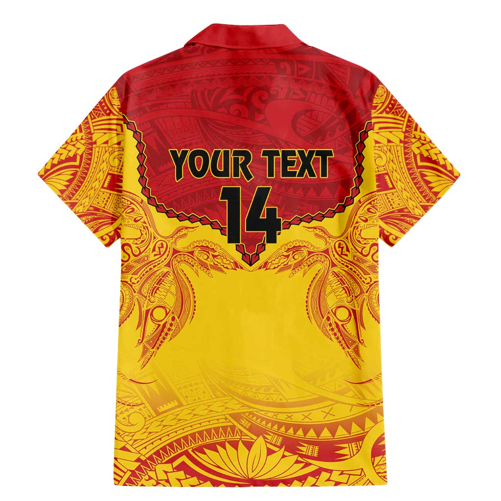 Papua New Guinea Rugby Custom Family Matching Mermaid Dress and Hawaiian Shirt Go Kumuls PNG - Polynesian Pattern LT14 - Polynesian Pride