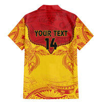 Papua New Guinea Rugby Custom Family Matching Mermaid Dress and Hawaiian Shirt Go Kumuls PNG - Polynesian Pattern LT14 - Polynesian Pride