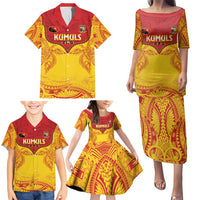 Papua New Guinea Rugby Custom Family Matching Puletasi and Hawaiian Shirt Go Kumuls PNG - Polynesian Pattern LT14 - Polynesian Pride