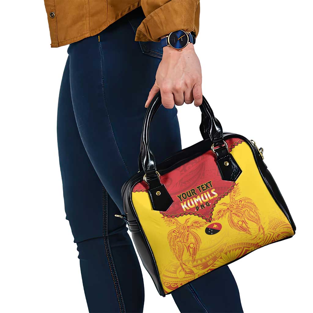 Papua New Guinea Rugby Custom Shoulder Handbag Go Kumuls PNG - Polynesian Pattern
