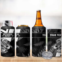 Custom Aotearoa Silver Fern Rugby 4 in 1 Can Cooler Tumbler 2024 Go Kiwi