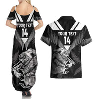 Aotearoa Silver Fern Rugby Custom Couples Matching Summer Maxi Dress and Hawaiian Shirt 2024 Go Kiwi LT14 - Polynesian Pride