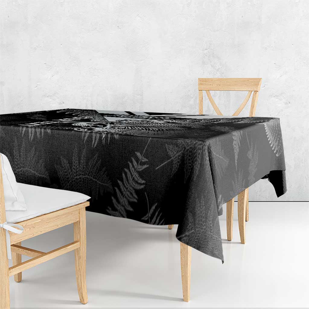 Aotearoa Silver Fern Rugby Custom Tablecloth 2024 Go Kiwi