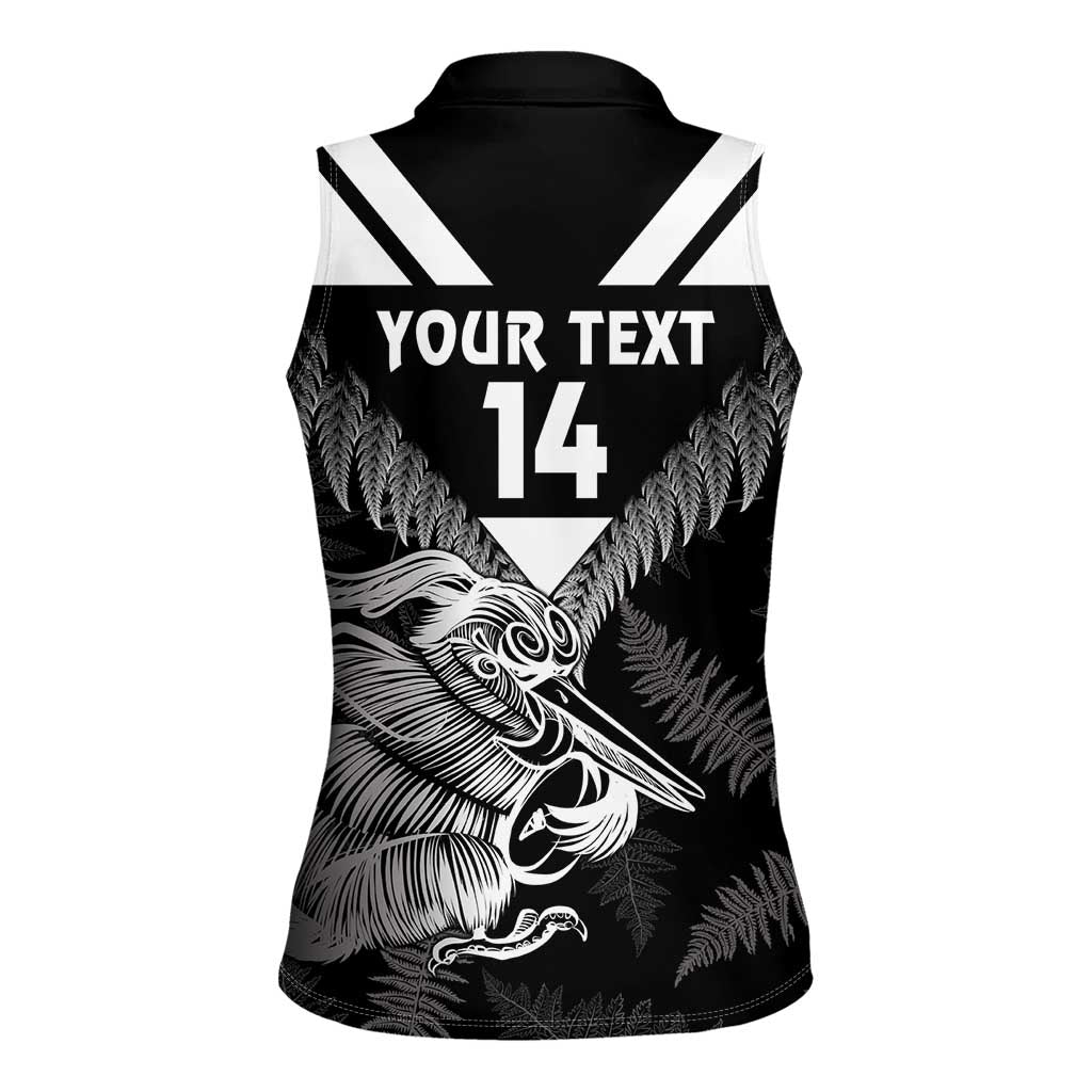 Aotearoa Silver Fern Rugby Custom Women Sleeveless Polo Shirt 2024 Go Kiwi LT14 - Polynesian Pride