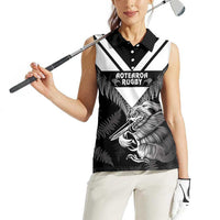 Aotearoa Silver Fern Rugby Custom Women Sleeveless Polo Shirt 2024 Go Kiwi LT14 - Polynesian Pride