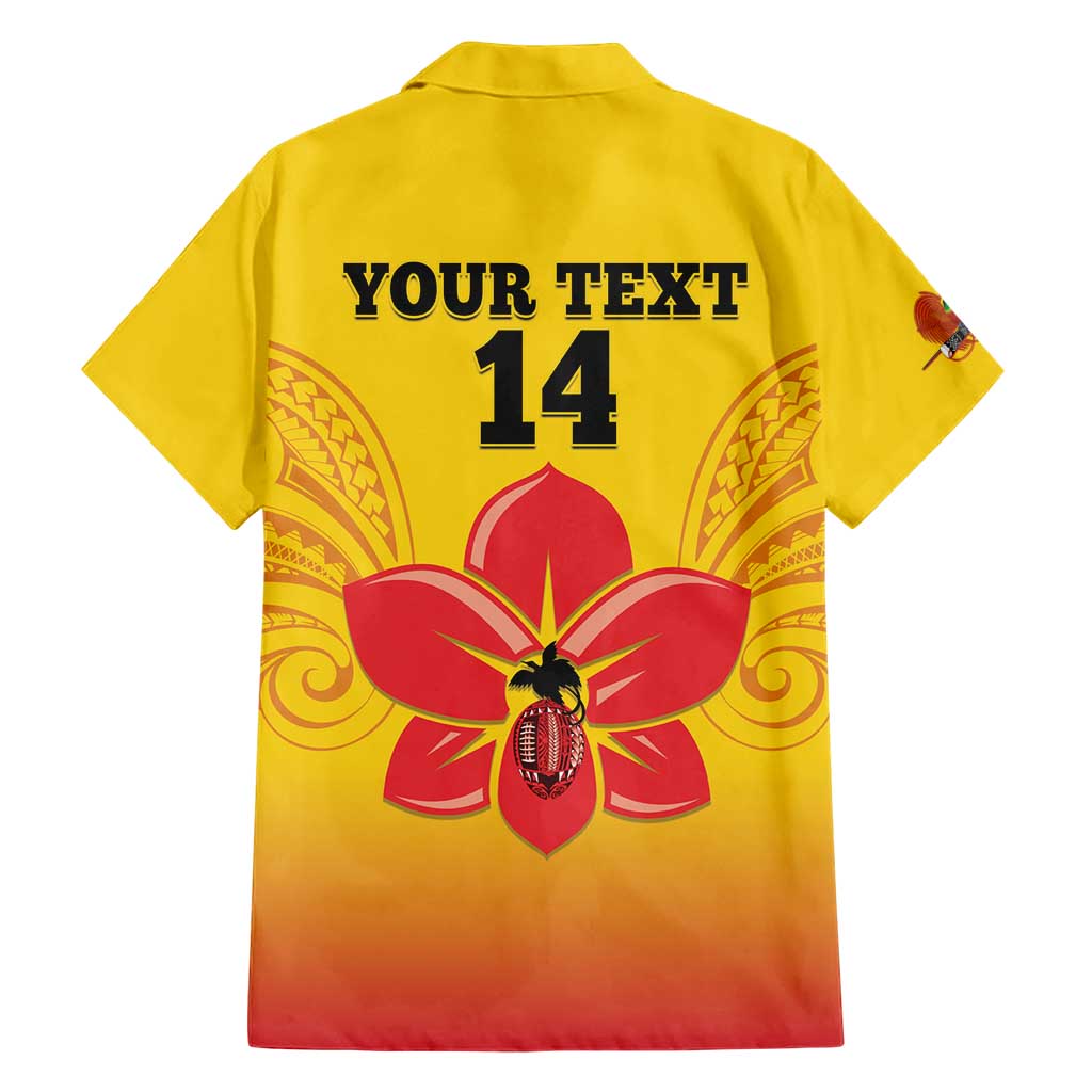 Orchids PNG Rugby Custom Family Matching Short Sleeve Bodycon Dress and Hawaiian Shirt Go Champions Papua New Guinea LT14 - Polynesian Pride