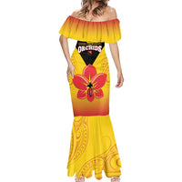 Orchids PNG Rugby Custom Mermaid Dress Go Champions Papua New Guinea LT14 - Polynesian Pride