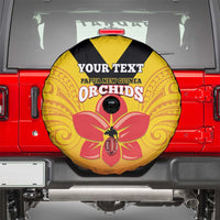 Orchids PNG Rugby Custom Spare Tire Cover Go Champions Papua New Guinea LT14 - Polynesian Pride