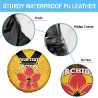 Orchids PNG Rugby Custom Spare Tire Cover Go Champions Papua New Guinea LT14 - Polynesian Pride