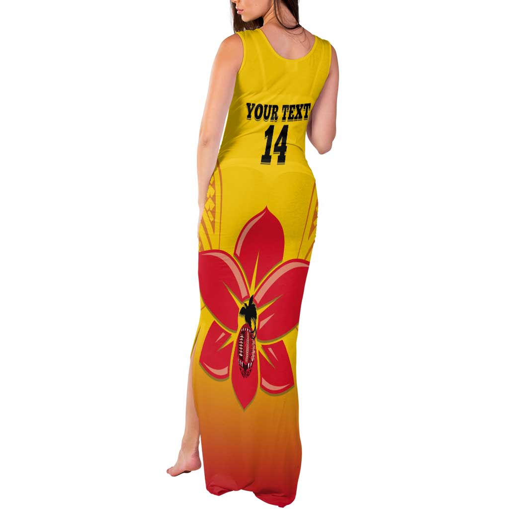 Orchids PNG Rugby Custom Tank Maxi Dress Go Champions Papua New Guinea LT14 - Polynesian Pride