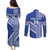 Fetu Samoa Rugby Custom Couples Matching Puletasi and Long Sleeve Button Shirt Siapo Pattern - Sporty Style