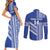 Fetu Samoa Rugby Custom Couples Matching Short Sleeve Bodycon Dress and Long Sleeve Button Shirt Siapo Pattern - Sporty Style