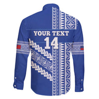 Fetu Samoa Rugby Custom Family Matching Long Sleeve Bodycon Dress and Hawaiian Shirt Siapo Pattern - Sporty Style LT14 - Polynesian Pride