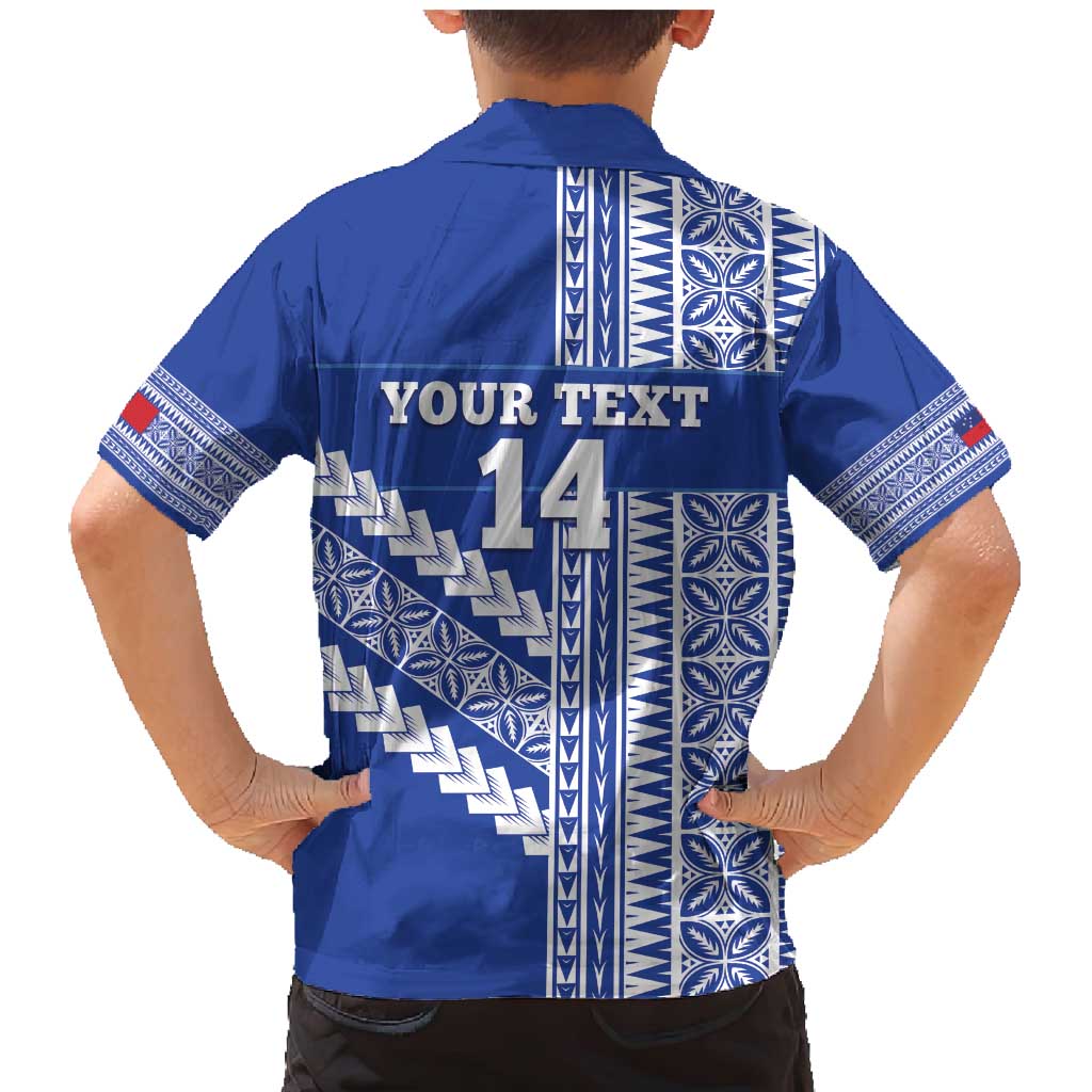 Fetu Samoa Rugby Custom Family Matching Mermaid Dress and Hawaiian Shirt Siapo Pattern - Sporty Style LT14 - Polynesian Pride