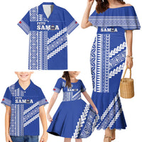 Fetu Samoa Rugby Custom Family Matching Mermaid Dress and Hawaiian Shirt Siapo Pattern - Sporty Style LT14 - Polynesian Pride