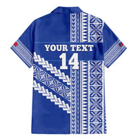 Fetu Samoa Rugby Custom Family Matching Mermaid Dress and Hawaiian Shirt Siapo Pattern - Sporty Style LT14 - Polynesian Pride