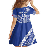 Fetu Samoa Rugby Custom Family Matching Off Shoulder Maxi Dress and Hawaiian Shirt Siapo Pattern - Sporty Style LT14 - Polynesian Pride