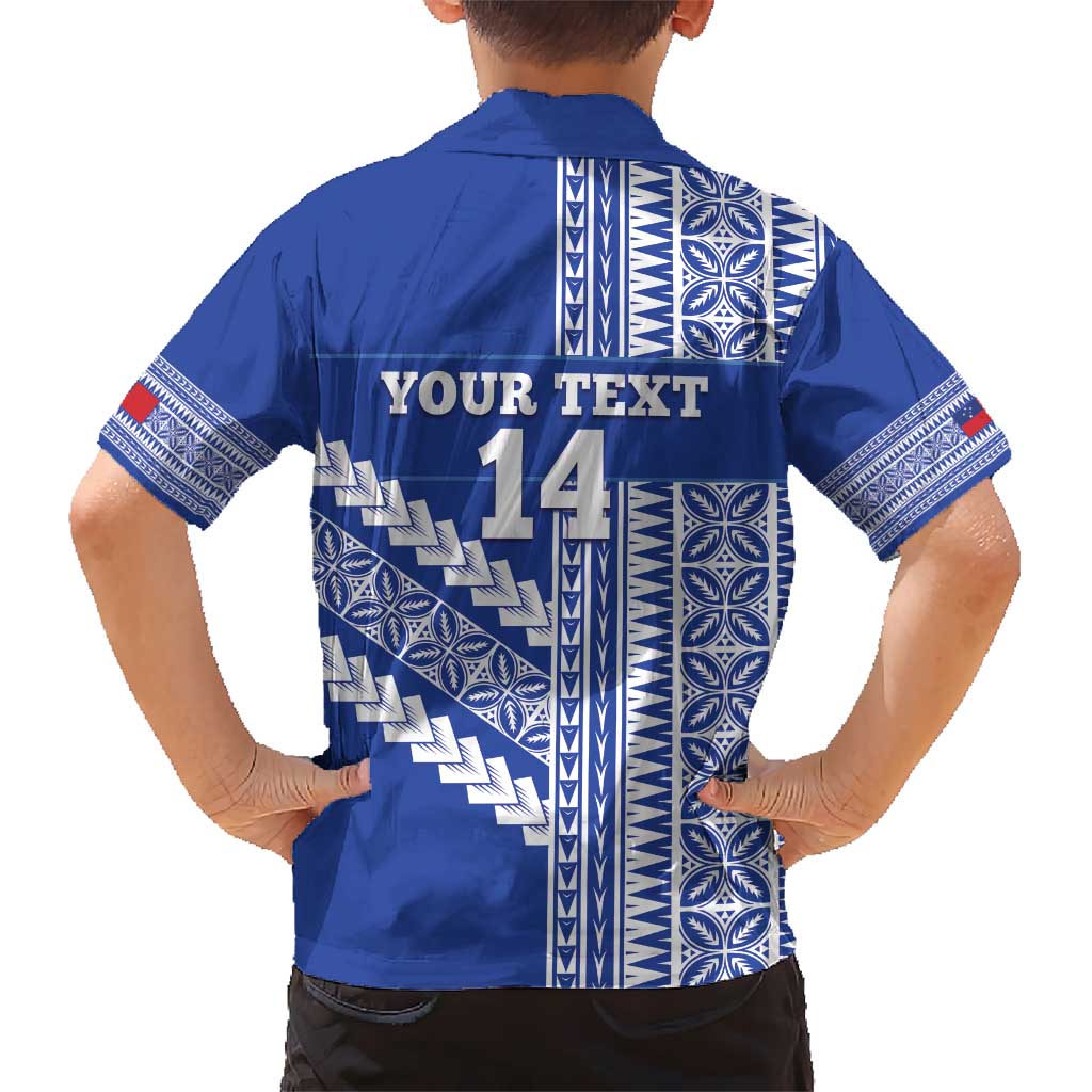 Fetu Samoa Rugby Custom Kid Hawaiian Shirt Siapo Pattern - Sporty Style LT14 - Polynesian Pride