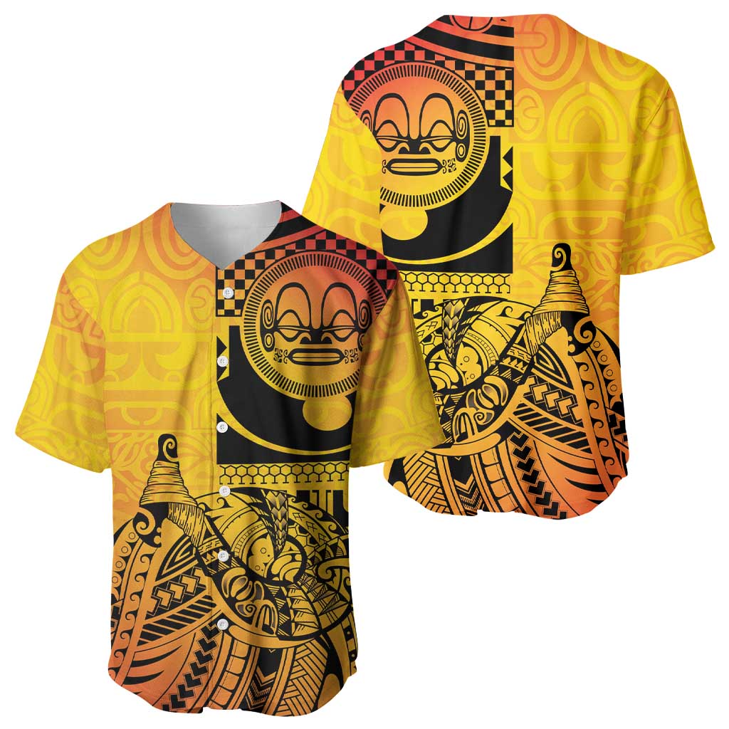Marquesas Islands Baseball Jersey Marquesan Matatiki Fish Hook Patutiki - Polynesian Pride