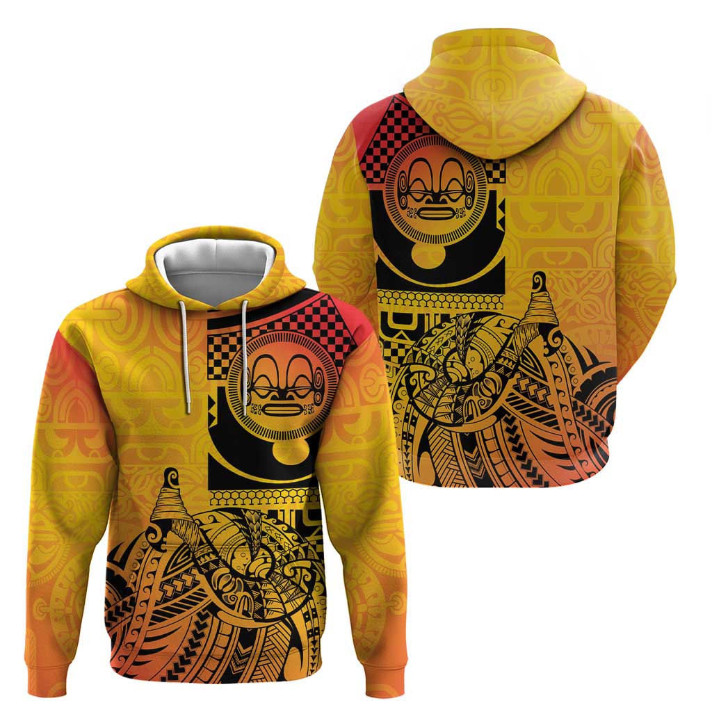 Marquesas Islands Hoodie Marquesan Matatiki Fish Hook Patutiki LT14 - Polynesian Pride