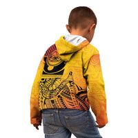 Marquesas Islands Kid Hoodie Marquesan Matatiki Fish Hook Patutiki - Polynesian Pride