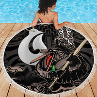 Aotearoa Hei Matau Beach Blanket Haka Kiwi Mix Maori Mangopare LT14 - Polynesian Pride