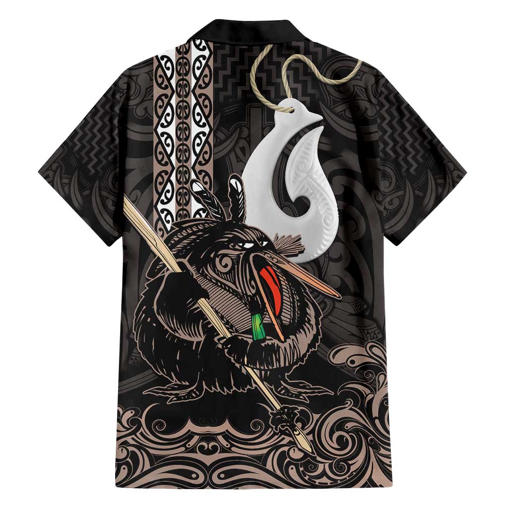 Aotearoa Hei Matau Family Matching Long Sleeve Bodycon Dress and Hawaiian Shirt Haka Kiwi Mix Maori Mangopare LT14 - Polynesian Pride
