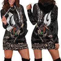 Aotearoa Hei Matau Hoodie Dress Haka Kiwi Mix Maori Mangopare LT14 - Polynesian Pride