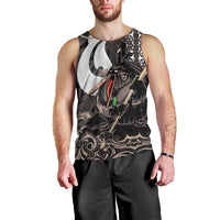 Aotearoa Hei Matau Men Tank Top Haka Kiwi Mix Maori Mangopare LT14 - Polynesian Pride