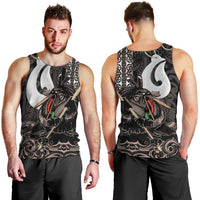 Aotearoa Hei Matau Men Tank Top Haka Kiwi Mix Maori Mangopare LT14 - Polynesian Pride