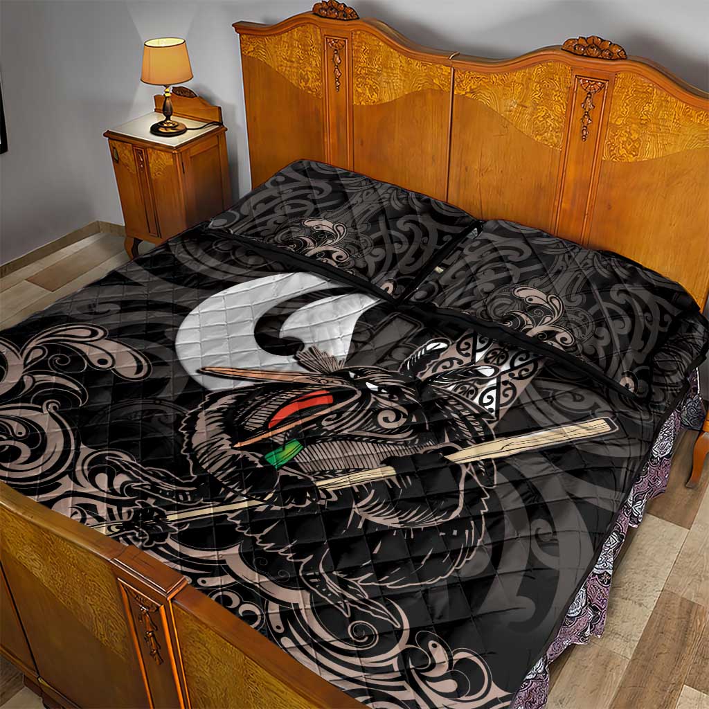 Aotearoa Hei Matau Quilt Bed Set Haka Kiwi Mix Maori Mangopare LT14 - Polynesian Pride