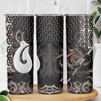 Aotearoa Hei Matau Skinny Tumbler Haka Kiwi Mix Maori Mangopare LT14 - Polynesian Pride