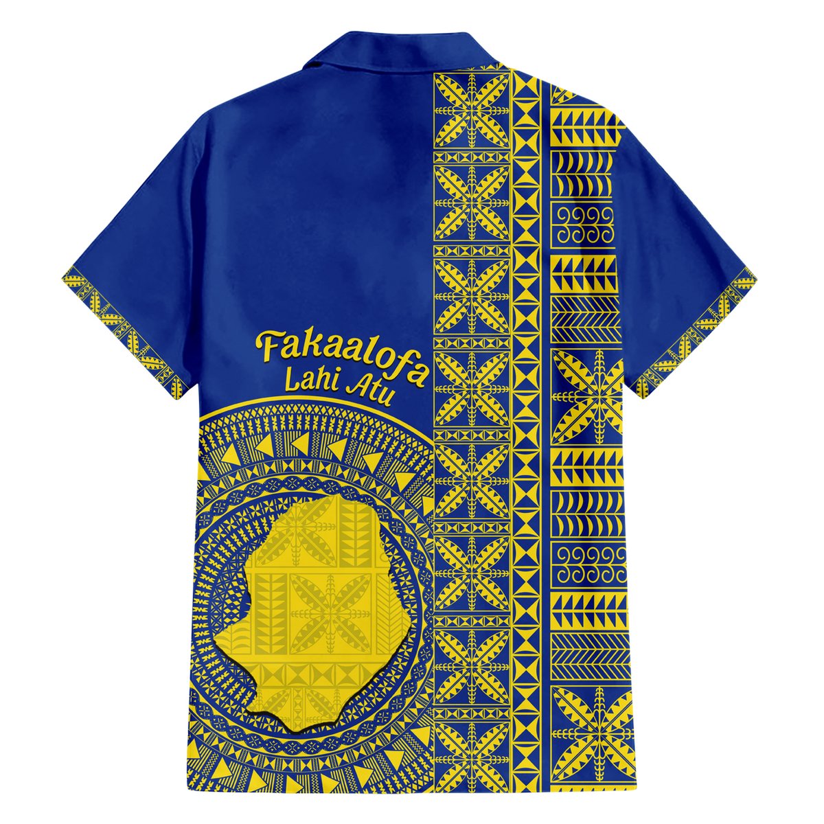 Fakaalofa Lahi Atu Niue Hawaiian Shirt Niuean Map With Hiapo Pattern Blue Version LT14 - Polynesian Pride