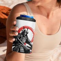 Japanese Samurai Warrior Enso 4 in 1 Can Cooler Tumbler Japan Pagoda Sakura Watercolor - Polynesian Pride