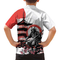 Japanese Samurai Warrior Enso Family Matching Mermaid Dress and Hawaiian Shirt Japan Pagoda Sakura Watercolor LT14 - Polynesian Pride