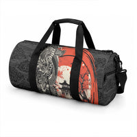 Japanese Dragon Katana Enso Duffle Bag Japan Pagoda Seamless Cloud