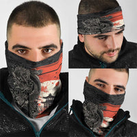 Japanese Dragon Katana Enso Neck Gaiter Japan Pagoda Seamless Cloud - Polynesian Pride