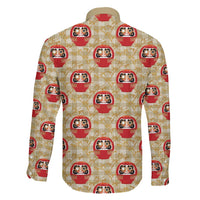 Japanese Daruma Doll Family Matching Puletasi and Hawaiian Shirt Palaka With Seamless Bamboo Pattern - Polynesian Pride