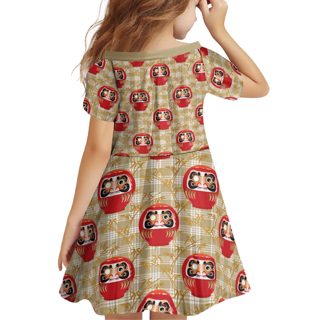 Japanese Daruma Doll Family Matching Tank Maxi Dress and Hawaiian Shirt Palaka With Seamless Bamboo Pattern LT14 - Polynesian Pride