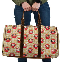 Japanese Daruma Doll Travel Bag Palaka With Seamless Bamboo Pattern - Polynesian Pride