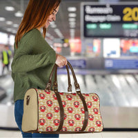 Japanese Daruma Doll Travel Bag Palaka With Seamless Bamboo Pattern - Polynesian Pride