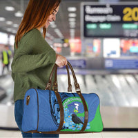 New Zealand Chatham Islands Travel Bag Wharekauri Forget Me Not With Black Robin - Polynesian Pride