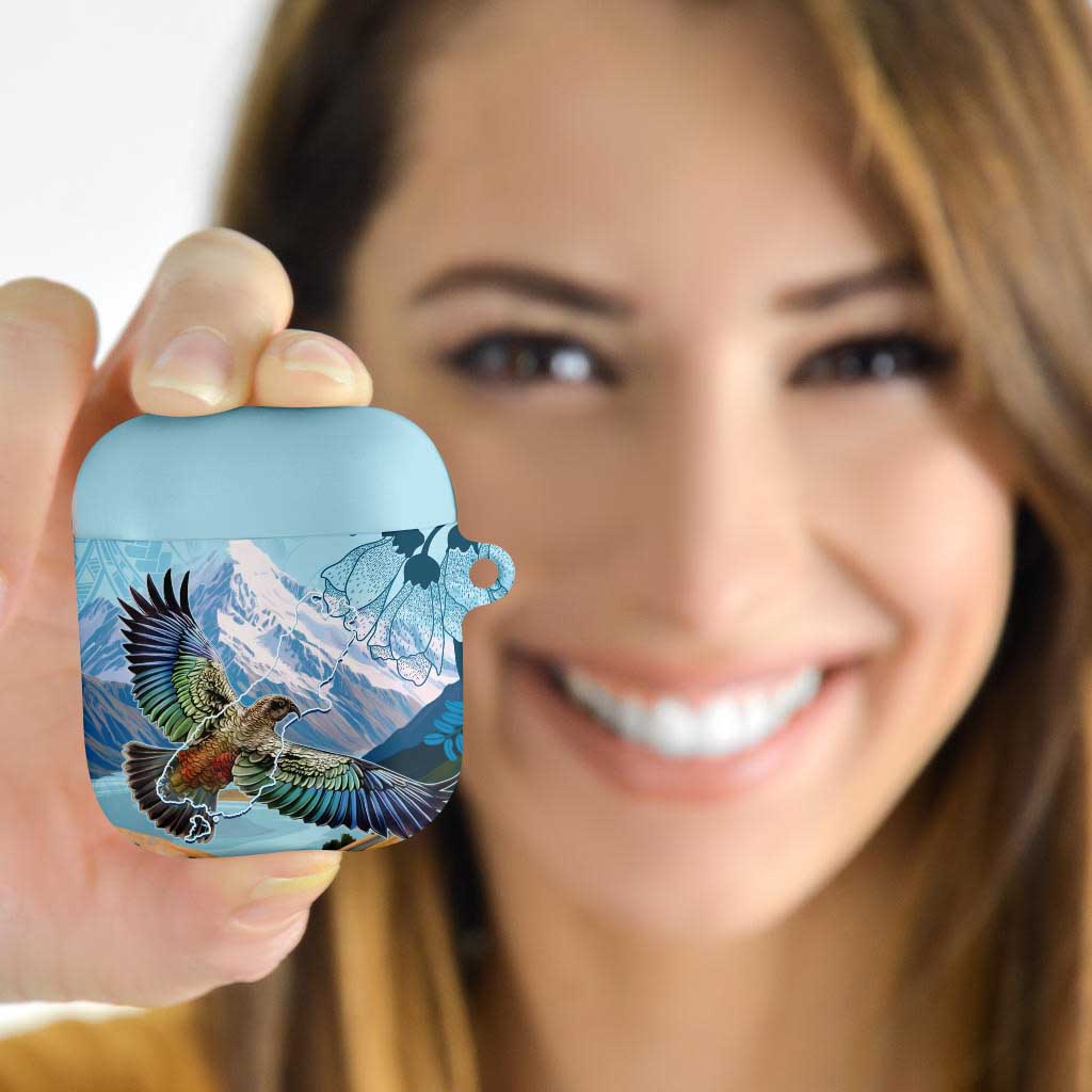 New Zealand South Island AirPods Case Te Waipounamu Aoraki Kea Bird LT14 - Polynesian Pride