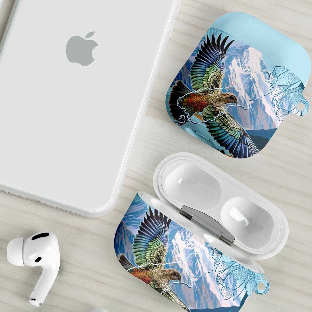 New Zealand South Island AirPods Case Te Waipounamu Aoraki Kea Bird LT14 - Polynesian Pride